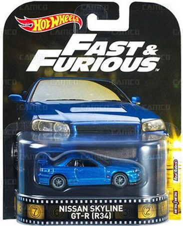 Hot Wheels 1/64 fast furious Nissan SKYLINE GT-R 34  Batmobile 2017-3 K172 movies cars  Collector edition Car model Toy gift