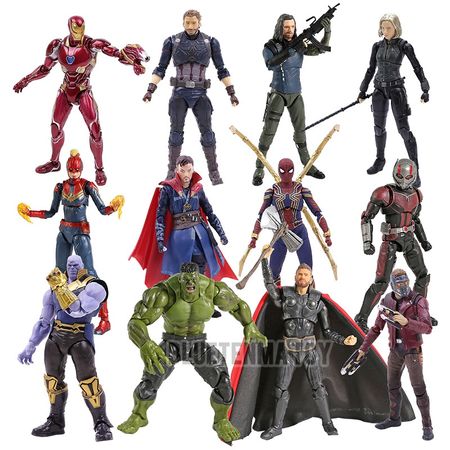 SHF Marvel Avengers Endgame 7 inch Thanos PVC Action Figure Toy 