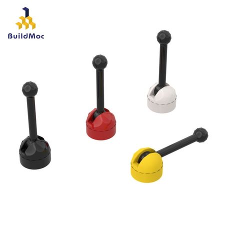 BuildMOC 73587 Control lever (black lever)  brick Technic Changeover Catch For Building Blocks Parts DIY Educational Tech Toys
