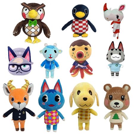 1pcs Animal Crossing Plush Toy Dolls  Zucker Lolly Diana Molly Jingjiang Plush Doll Soft Stuffed Toys for Children Kids Gifts