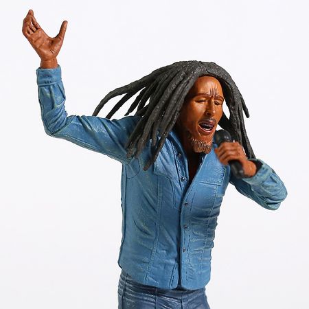 The Originator of Reggae Music Musician Bob Marley Hand Model Doll PVC Action Figures Doll