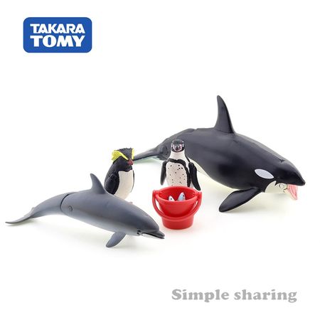 Takara Tomy ANIA Animal Advanture AA-02 Aquarium Of Popular Gift Set Resin Kids Educational Mini Action Figure Toy Bauble