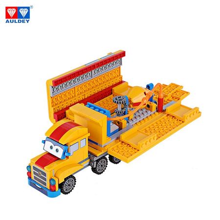 AULDEY Super Wings Small Particle Building Block POPPA Makes Waffles 387pieces Educational Toy Figure for Kid High Compatibility