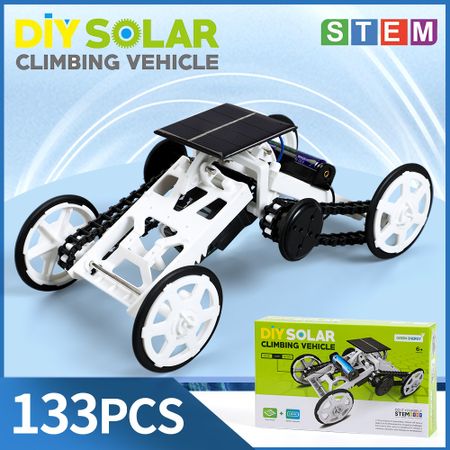 STEM Solar Energy Robot Car DIY Climb Vehicle Educational Toy Kit Technology Science Solar Powerm Assembly Set Toys for Kids
