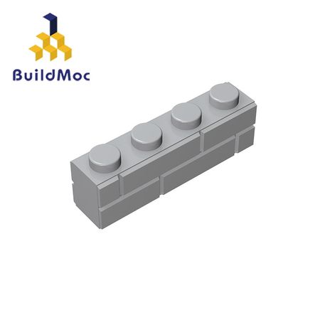 BuildMOC Compatible Assembles Particles 15533 1x4 For Building Blocks Parts DIY LOGO Educational Tech Parts Toys
