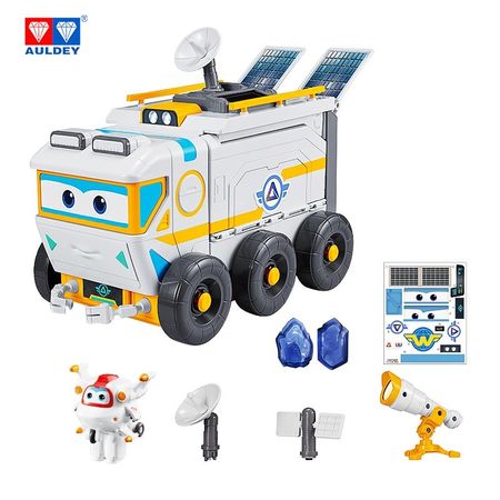 AULDEY Super Wings Original Moon ROVER Toy Playset with Mini ASTRO Action Figures Toys Aniversario Birthday Gift for Kids