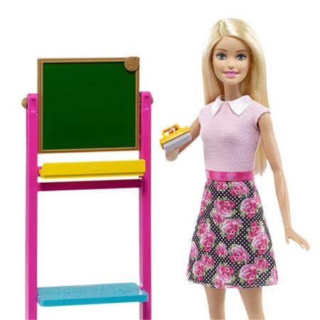 Original Barbie Little English teacher girl princess toy set big gift box FFB19