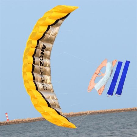 2.5m Dual Line Parachute Kite Software Paragliding Beach Stunt Kitesurf Outdoor Sport Nylon Kites Toys For Adult Holiday Gifts