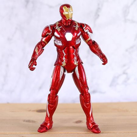 Iron Man Mark46 Variant Action Figure 1/8 scale painted figure Light Ver. Civil War Iron Man MK46 PVC figure Toy Brinquedos