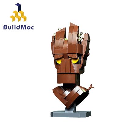 BuildMoc Flower Pot Baby Grooted Action Figures Tree Man Model Movie Collectible Building Blocks kids Figure Toys For Kids