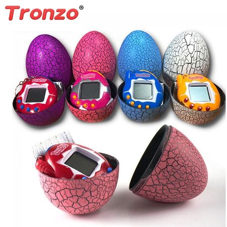 Multi-colors Dinosaur egg Virtual Cyber Digital Pet Game Toy Tamagotchis Digital Electronic E-Pet Easter Egg Gift  For Children