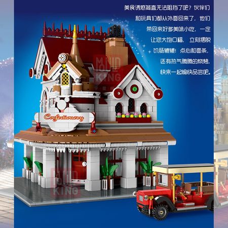 MOC Lepining Creator Expert Corner Restaurant Bricks City Street Model Kit Building Blocks Kids Toys Compatible With 10182 Gifts