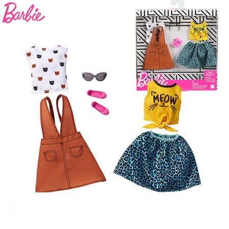 New Fashion Barbie Clothes for Barbie Doll Original Toys for Girls Clothes for Doll Accessories Barbie Shoes Dress for Doll Gift