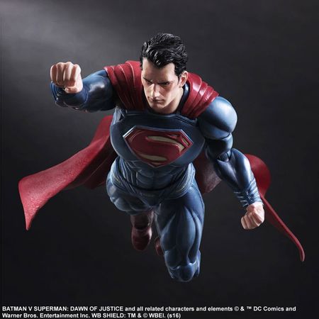 Play Arts 25cm the Superman Sign in Movie Batman vs Superman DC Super Hero Action Figure Toys