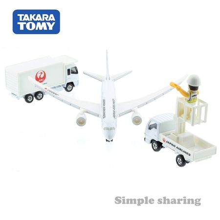 Takara Tomy TOMICA 787 Airport Set DIECAST Miniature Car Magic Metallic Kids Toys Model For Children