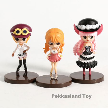 3pcs/Set Anime Model One Piece Action Figure Nami Perona Koala Dolls Decoration Pvc Classic Collection Figurine Toys for Gifts