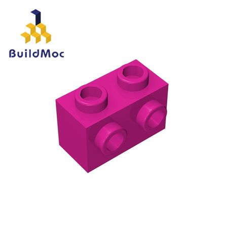BuildMOC Compatible Assembles Particles 11211 1x2 For Building Blocks DIY LOGO Educational High-Tech Spare Toys