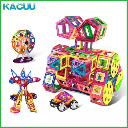 71-149PCS BIG Size Magnetic Designer Constructor Set Regular Magnents Educational Toys For Kids Boy Girl Christmas Birthday Gift
