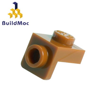 BuildMOC 36841 Bracket 1 x 1 - 1 x 1 For Building Blocks Parts DIY LOGO Educational Tech Parts Toys