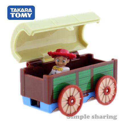 Takara Tomy Tomica Disney Toy Story 04 Jessie And Carriage American Girl Doll Model Poppen Collectibles Diecast Funny Kids