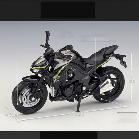 1:18 Welly Kawasaki Motorcycle Prairie 400 Ninja ZX10-RR  Metal Alloy Collection Model Toy Gift Simulation Car