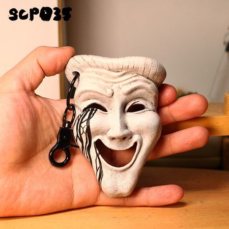 Scp-035 Possessive Mask 10cm Figurine SCP Foundation 035 Toys Figure Collectable Collection Anime Doll Model Key Chain Kid Gift