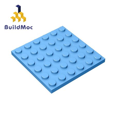 BuildMOC Compatible Assembles Particles 3958 Plate 6x6  For Building Blocks Parts DIY enlighten block bricks Educational Toy
