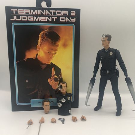 Terminator T-1000 Figure Original Toy NECA Judgment Day Terminator T-1000 Action Figure Collectible Model Toy Gift