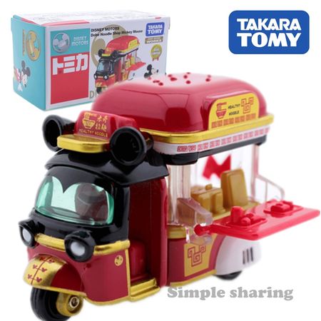 Takara Tomy Tomica Disney Motors Mickey Mouse Anime Figure Tricycle Mould Hot Pop Baby Toys Diecast Kids Car