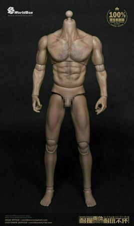 1/6 scale  AT012  Wide Shoulder Muscle Strong Durable 12 '' Male Figure Body For 1/6 Scale Male Head