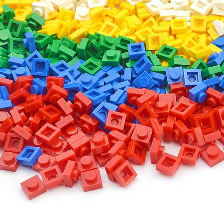 300pcs/lot DIY Blocks Building Bricks Thin 1x1 Educational Assemblage Construction Toys for Children Size Compatible With lego