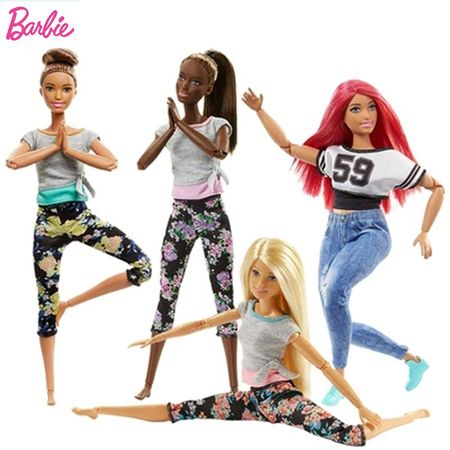 Original Barbie Doll Joints Movement Yoga Clothes 18 Inch Baby Kids Toys for Girls Children Educational Dolls Bonecas Brinquedos