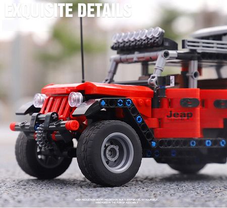 750Pcs Technic Ideas Force Function Touring SUV Pull Back Car Buidling Blocks Red Off-road Jeeped Vehicle Bricks Boys Toys