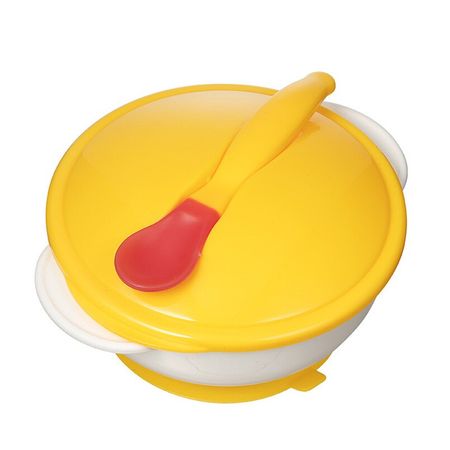Baby Non-slip Suction Bowl Dishes Feeding Eating Training Plate Spoon Safe PP Tableware Dinnerware Set Toddler Food Platos