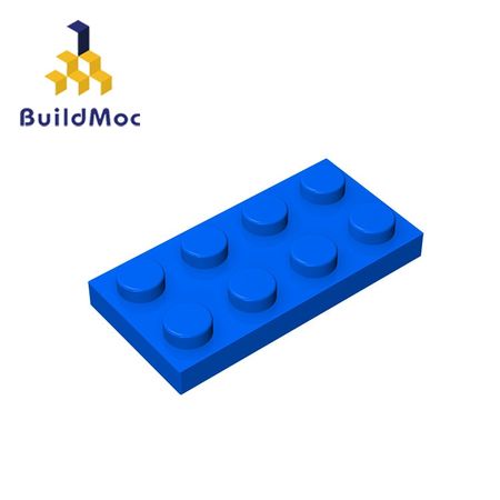 BuildMOC  3020 Compatible Assembles Particles 2x4 For Building Blocks Parts DIY LOGO Educational Tech Parts Toys