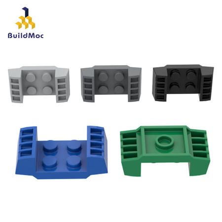 BuildMOC Compatible Assembles Particles 41862 Modified 2 x 2 with Grills Building Blocks Parts DIY LOGO Educational Tech Toys