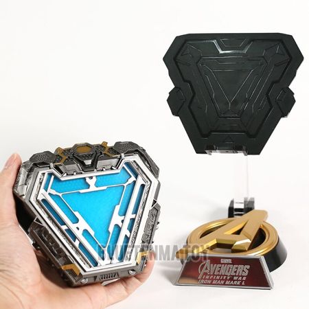 Avengers Endgame 1:1 Scale Iron Man Wearable Arc Reactor Prop Repica Action Figure Toy Remote Light Arc MK50 Iron Man Model Toys
