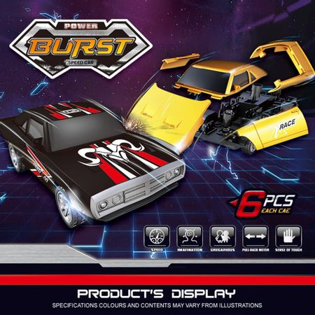 2 PCS Pull Back Car Toys Car Building Blocks Collision Burst Detachable Toy Racing Car inertia Car Birthday Gift for Kids
