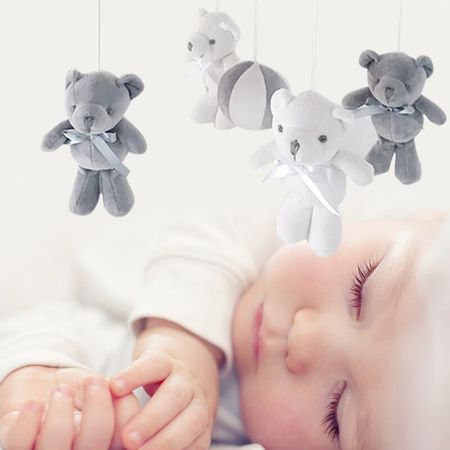 Baby Rattles Mobile To Bed Toys 0-12 Months Baby Crib Cradle Bear Rattle Newborns Educational Game Funny Music Ringtone Toy