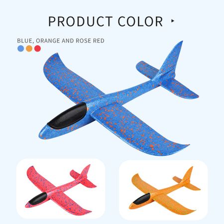 3 Pcs Hand Throw Airplane Toys for Children Foam EPP Hand Launch Glider Aircraft Outdoor Toys for Kids Party Game