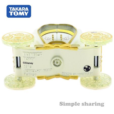 Takara Tomy Tomica Disney Motors Jewelry Way Potiron TinkerBell Car Diecast Miniature Kids Toys Magic Bauble Model Kit
