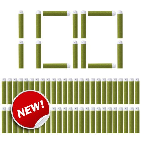 100PCS Darts For Nerf HALO Soft Hollow Hole Head 7.2cm Refill Darts Toy Gun Bullets for Nerf Series Blasters Xmas