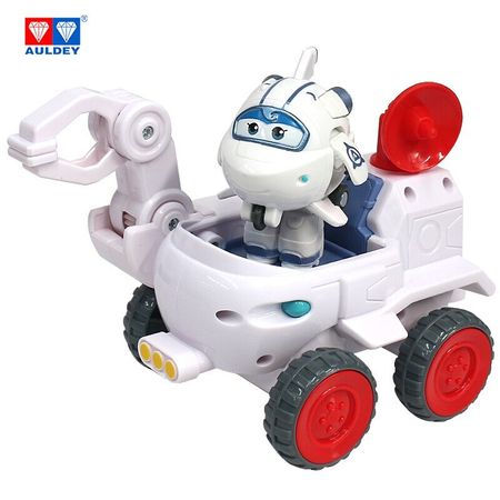 AULDEY Super Wings Todd&Donnie Dig Rig Astra&Jet Moon Rover Car with Mini Robot Action Figures Transforming Toys Aniversario