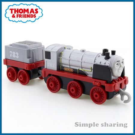 Thomas And Friends Track Master Engine 1/43 Merlin The Invisible Push Along Die-cast Metal Toy Train Model Railway Gift