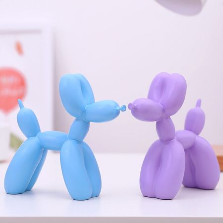 Cute Balloon Dog Statue Resin Sculpture Home Decor Modern Nordic Home Decoration Accessories for Living Room Animal Figures