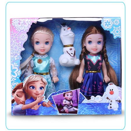 2020Disney Toys 18cm Frozen Princess Anna Elsa Kristoff Sven Olaf PVC Action Figures Model Dolls Kids Collection Christmas Gifts