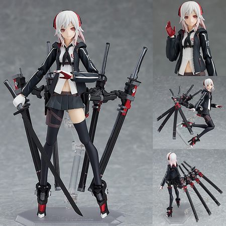 Figma Figure Heavy Soldier Type Female Figure High School Student Girl Anime 422 Action Figure Model Toy Doll Gift