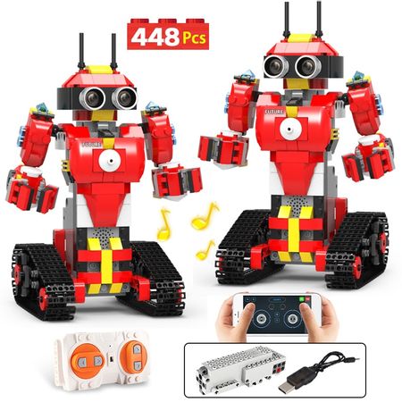 New City APP Remote Control Robot Programmable Building Blocks Creator Technic RC Robot Model Bricks DIY Toys for Children Gifts