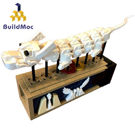 BuildMoc City Creator Chinese New Year Eve Dinner Temple Fair Dragon Dance Building Blocks Bricks Kids Toys
