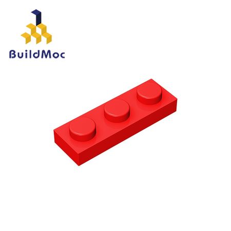BuildMOC Compatible Assembles Particles 3623 Plate 1 x 3  For Building Blocks Parts DIY story Educational Creatives gift Toys
